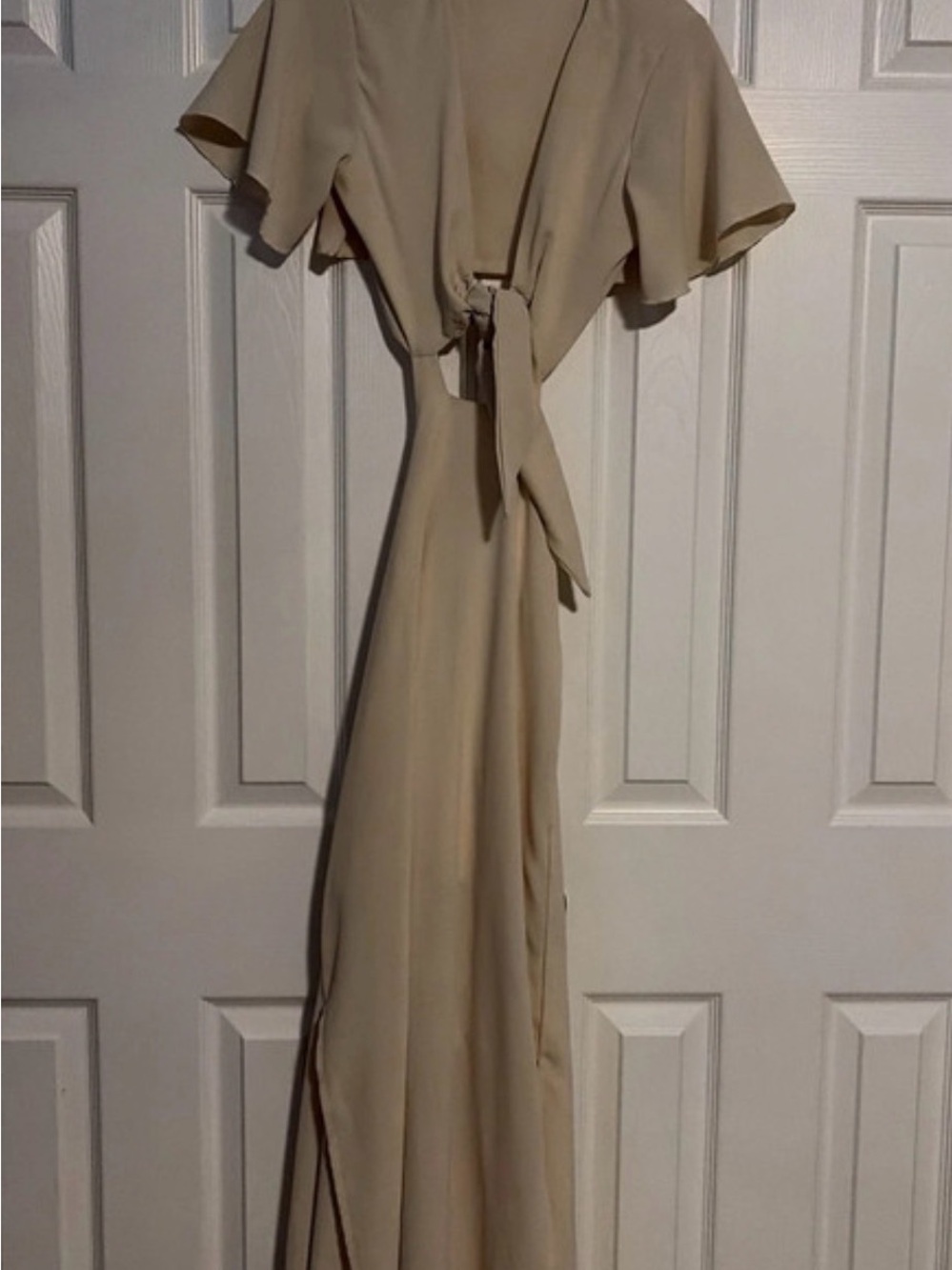 Beige Maxi Dress -Women's Dress